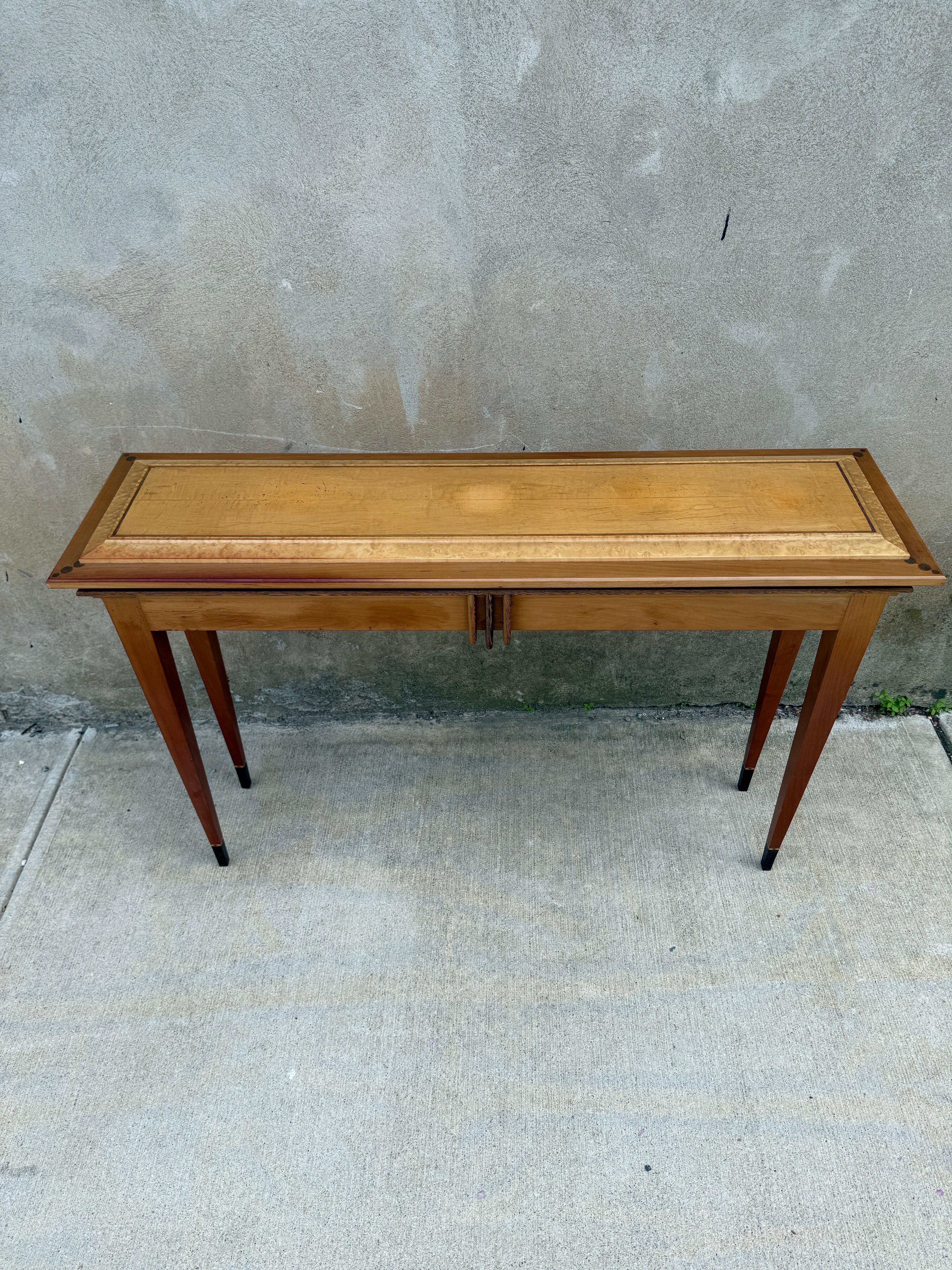 American Ron Puckett Custom Made Console Table NYC 1980’s For Sale