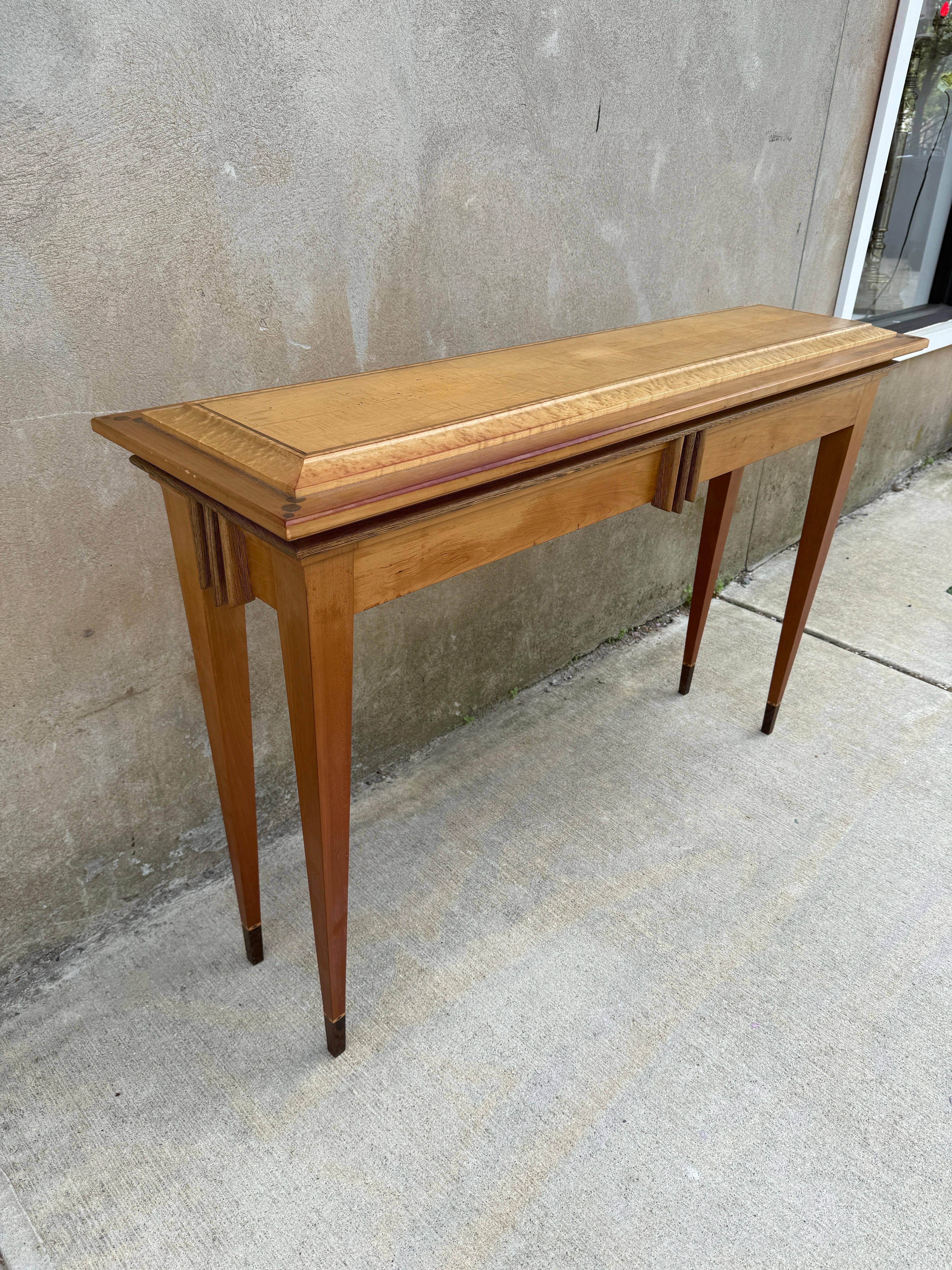 Ron Puckett Custom Made Console Table NYC 1980’s In Good Condition For Sale In Jersey City, NJ