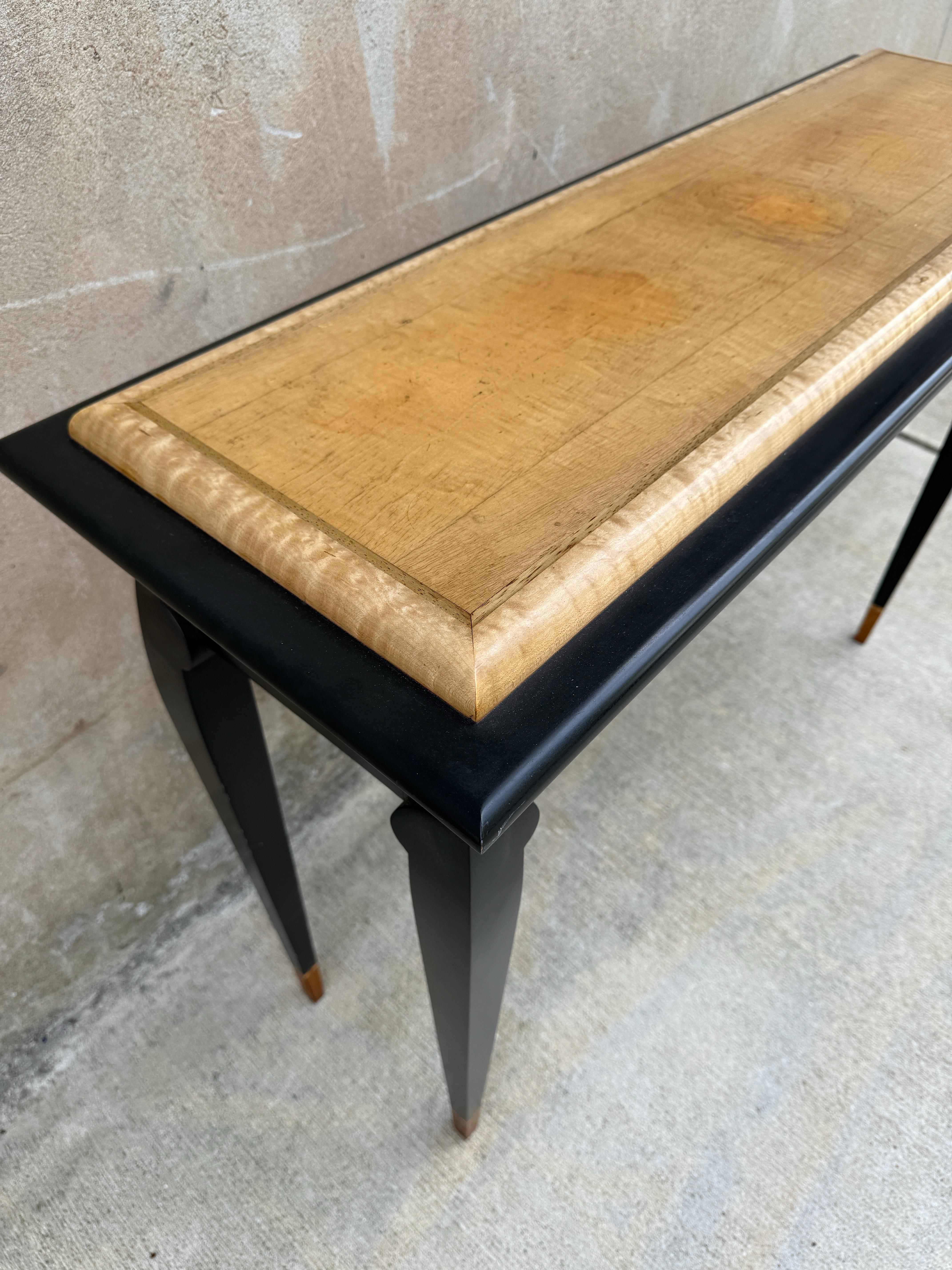 Ron Puckett Custom Made Console Table NYC 1980’s For Sale 1