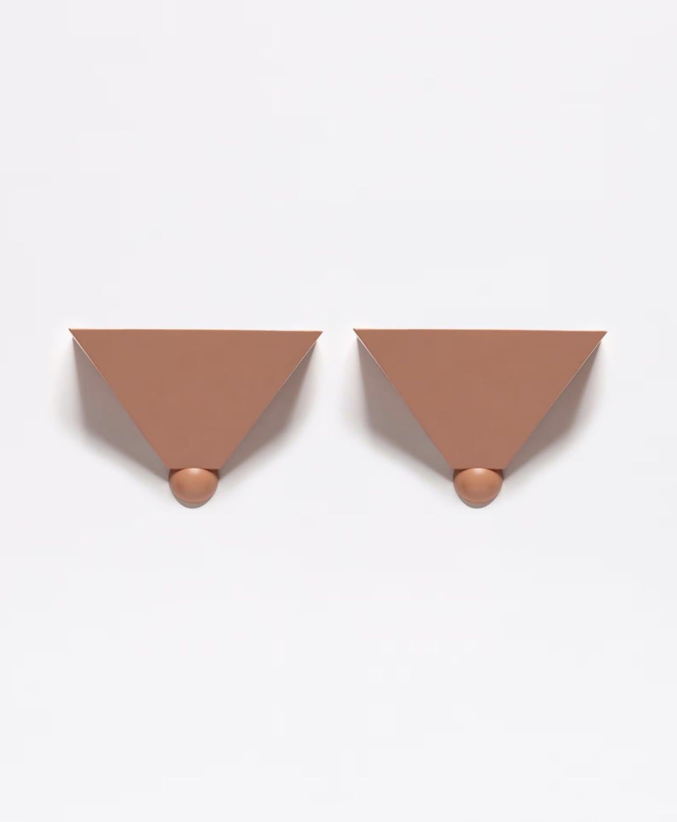Ron Rezek, ‘Arno’ Wall Sconces, Ron Rezek Lighting, USA, 1980 In Excellent Condition For Sale In New York, NY