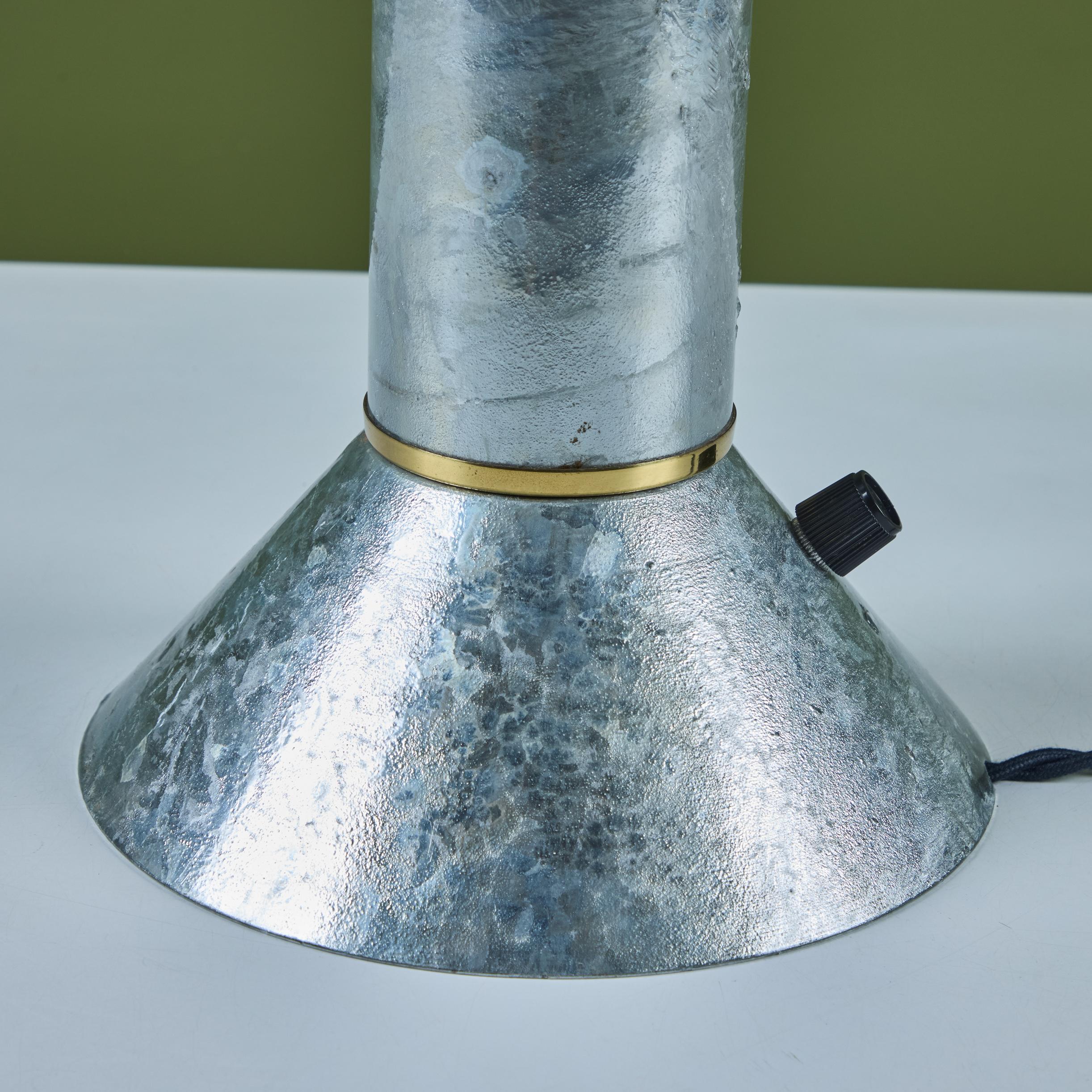 Ron Rezek Galvanized Steel Table Lamp 4