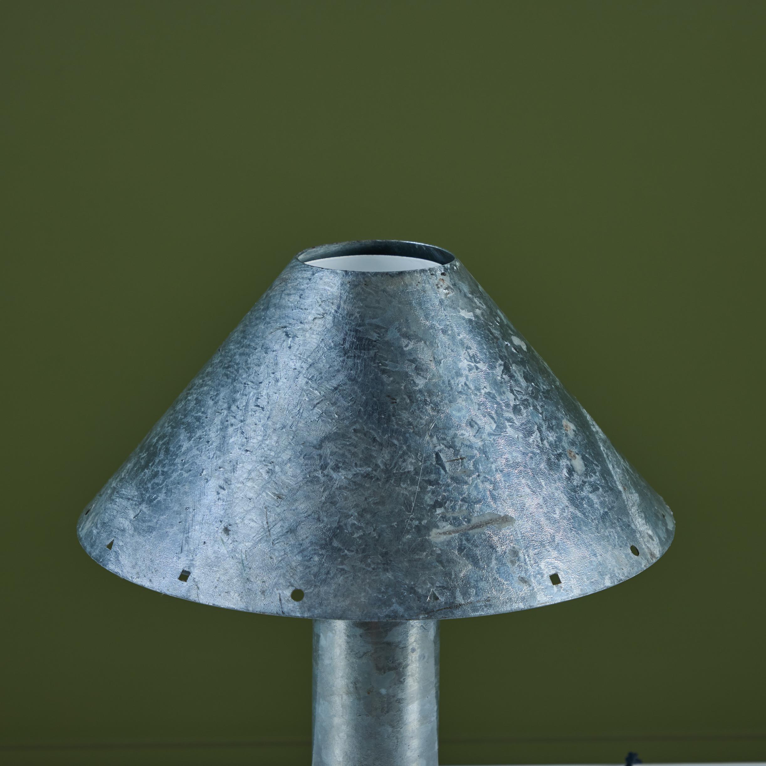 Ron Rezek Galvanized Steel Table Lamp 4