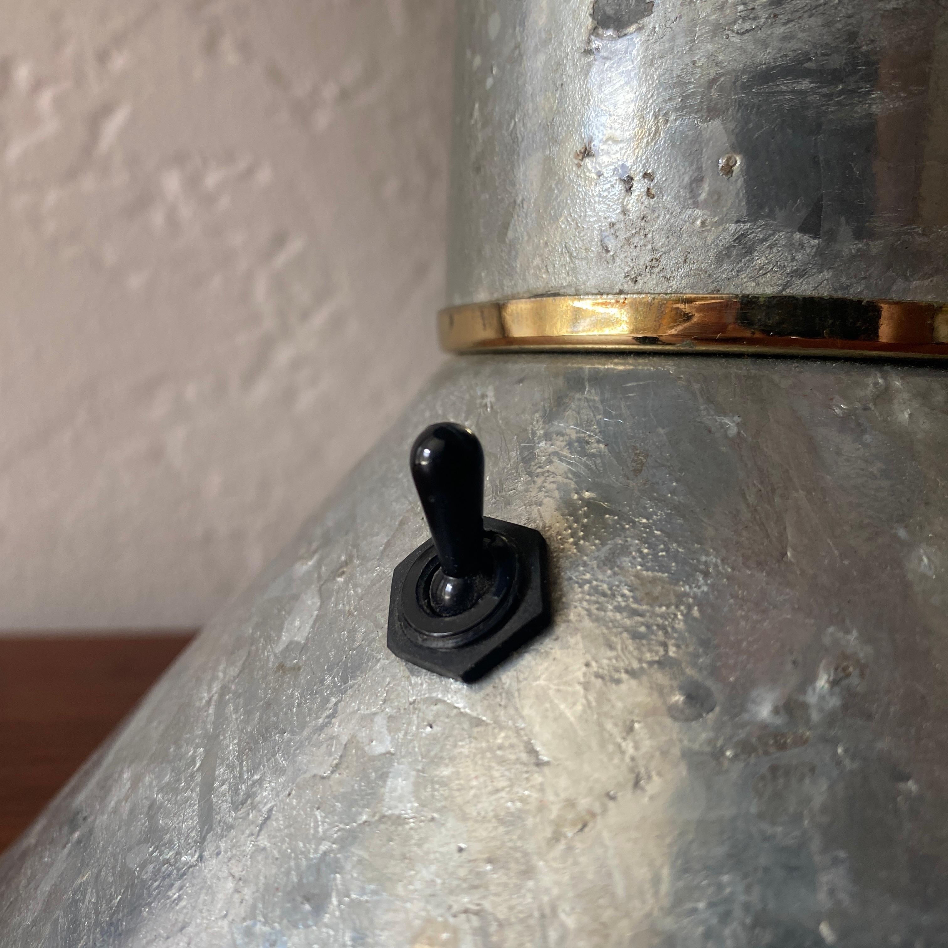 Ron Rezek Galvanized Steel Table Lamp For Sale 6
