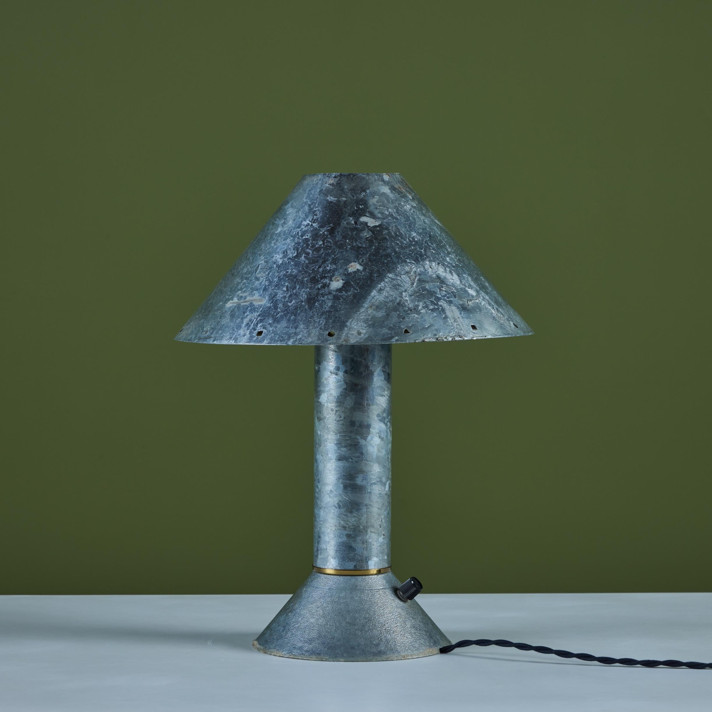 Ron Rezek Galvanized Steel Table Lamp 2