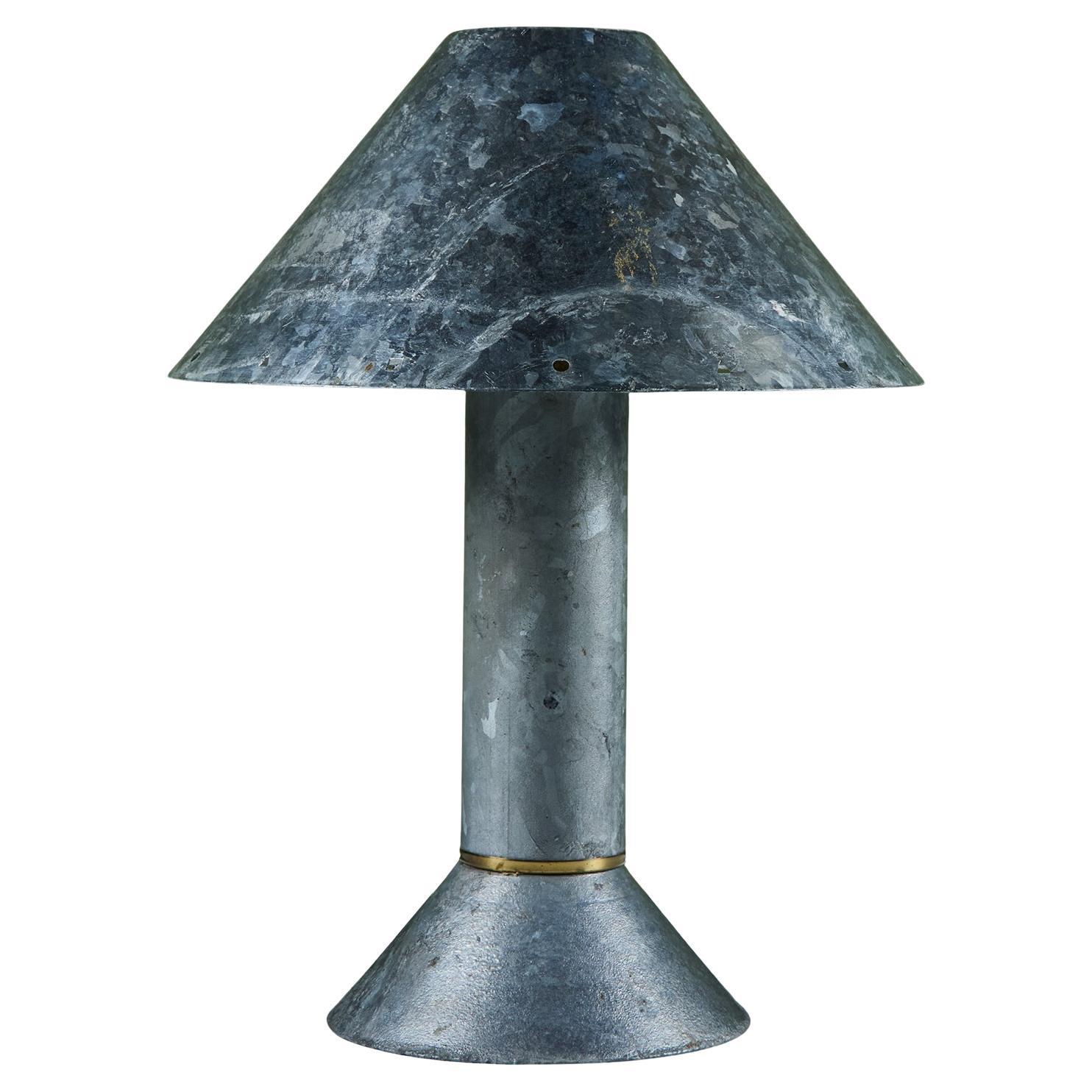 Ron Rezek Galvanized Steel Table Lamp