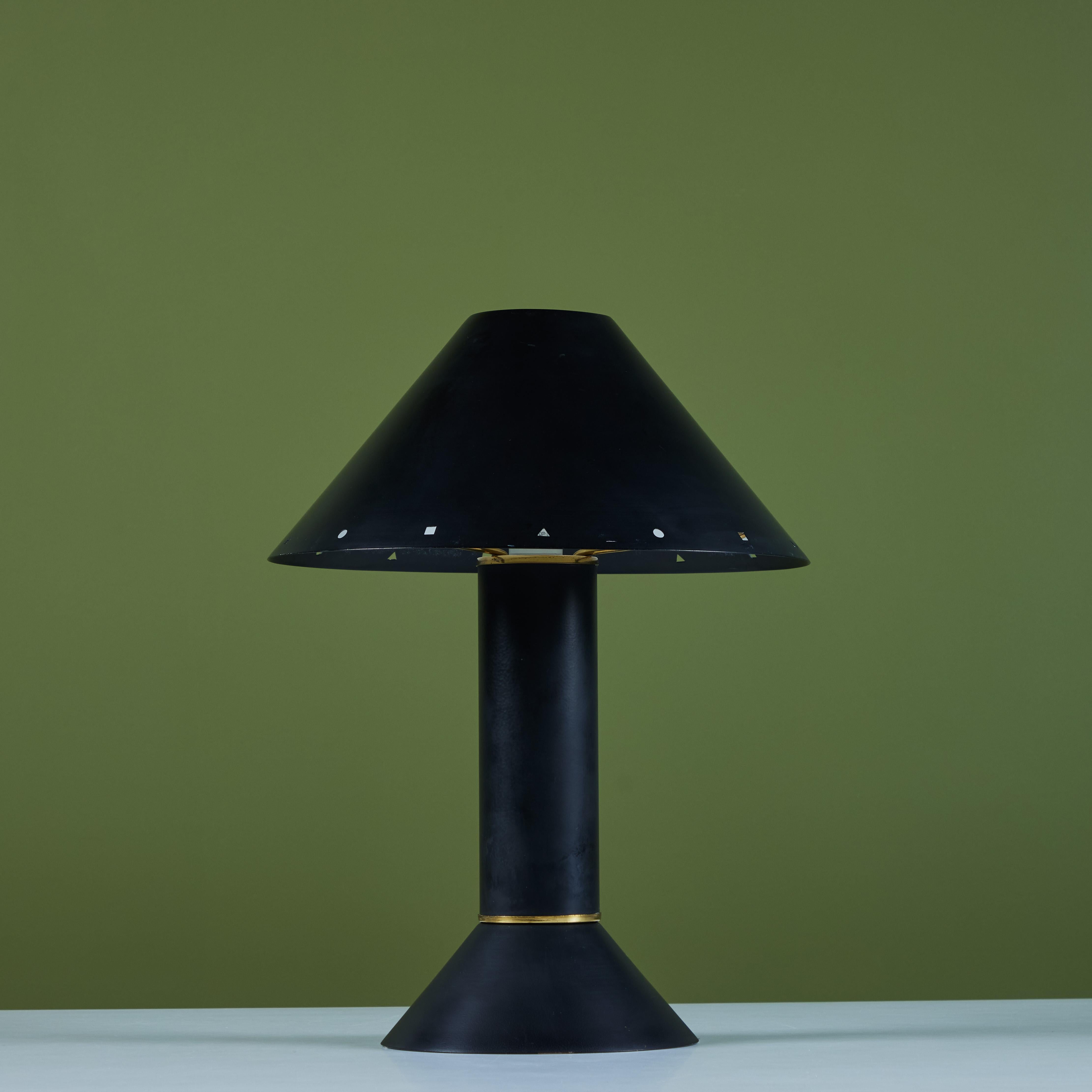 Metal Ron Rezek Table Lamp For Sale