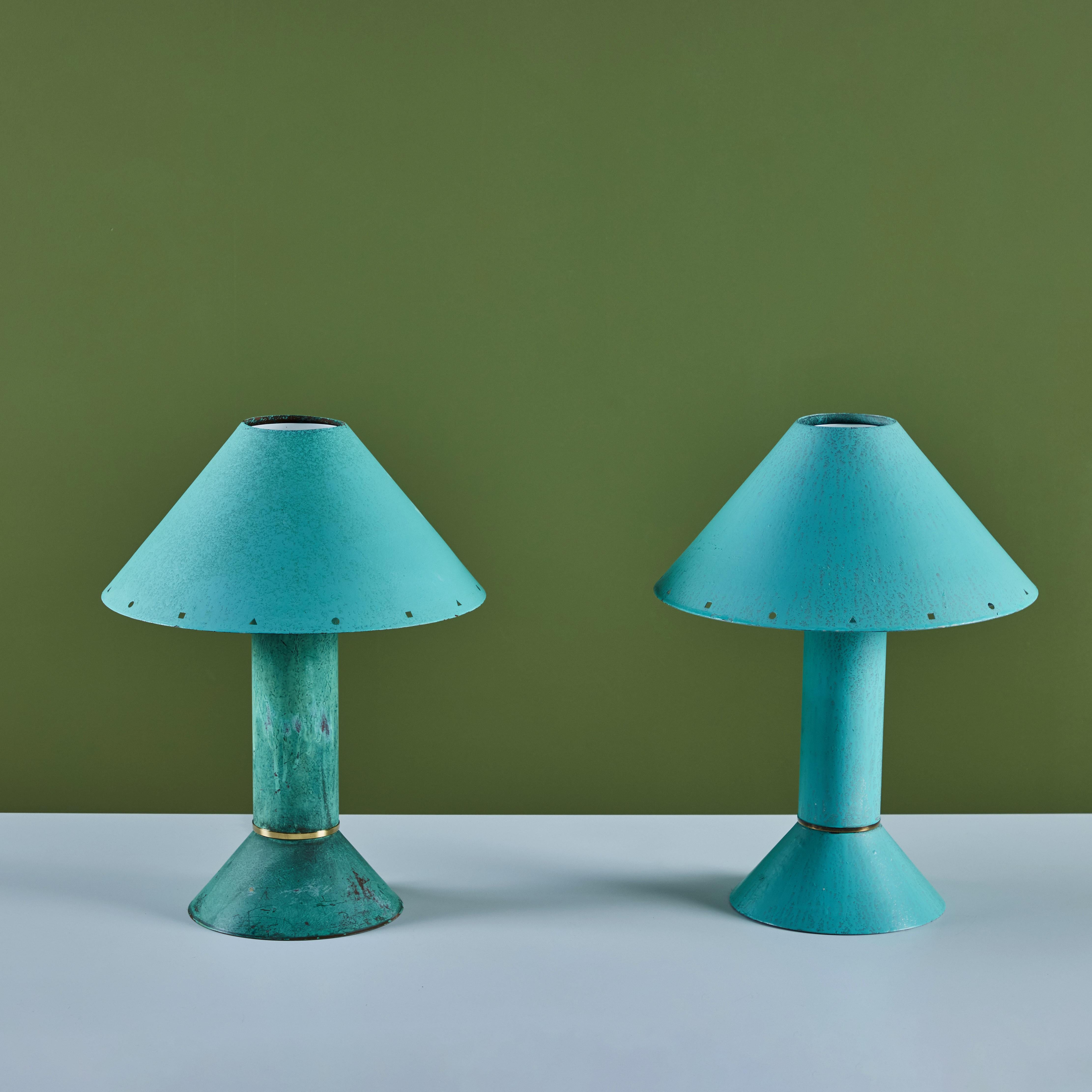 Metal Ron Rezek Table Lamp