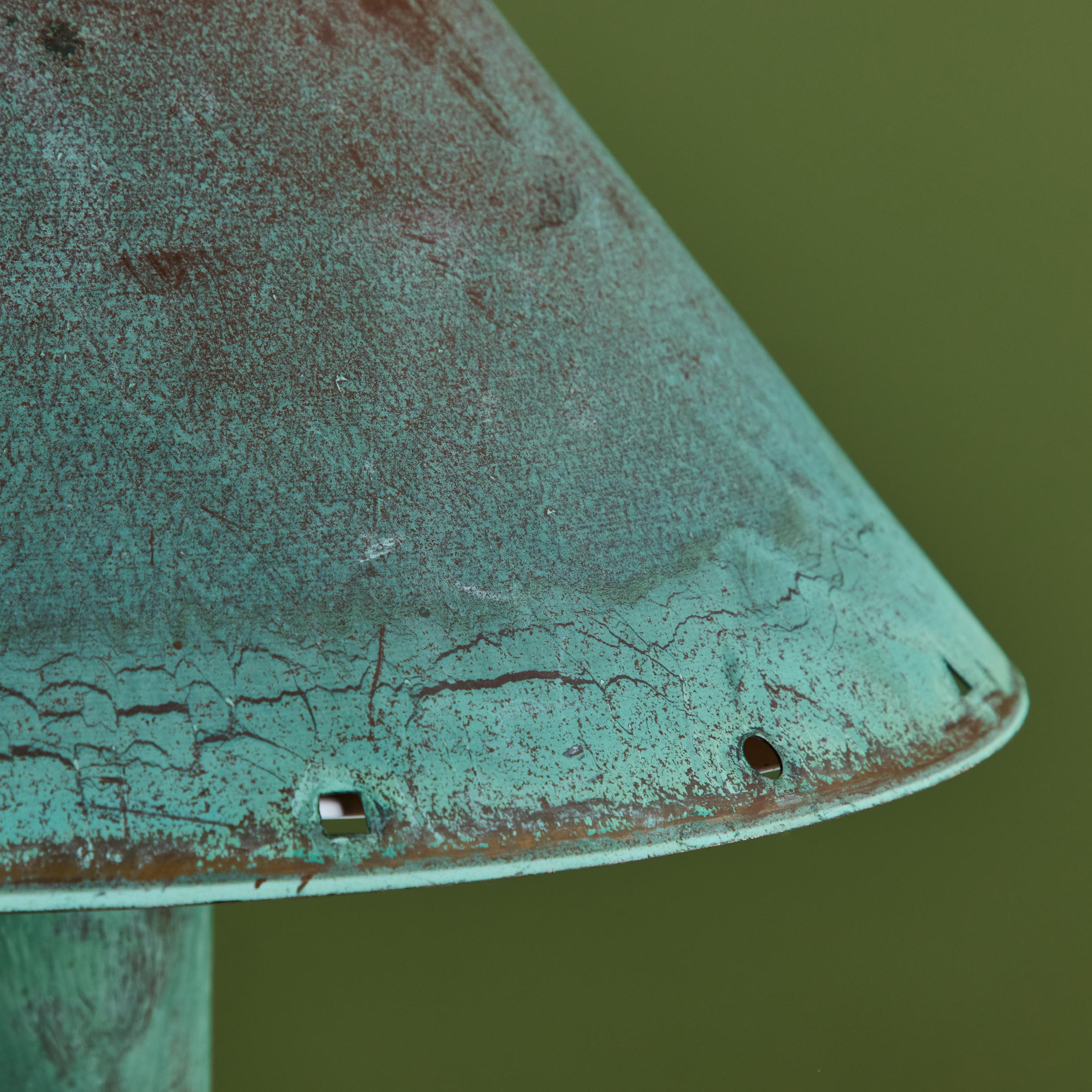 Ron Rezek Verdigris Table Lamp For Sale 6