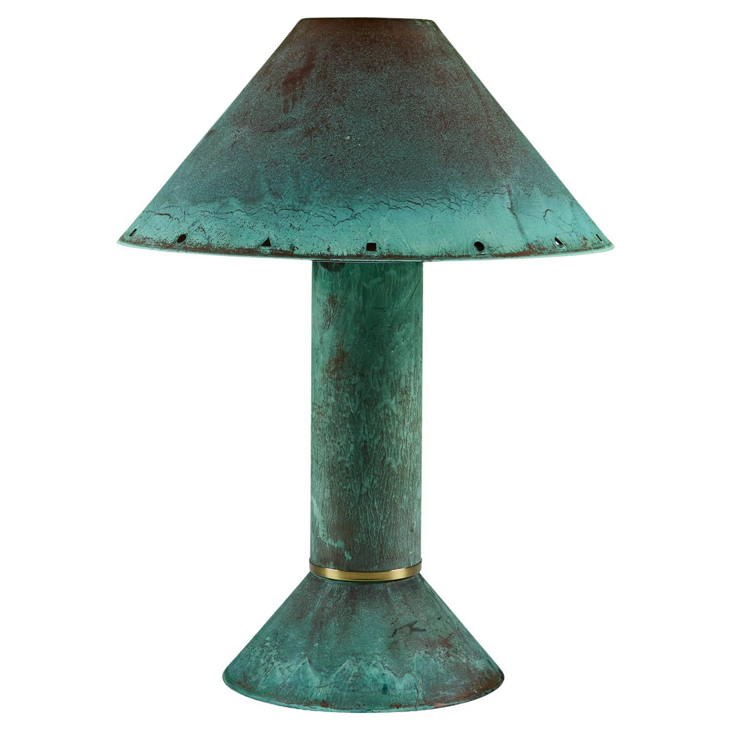 Ron Rezek Verdigris Table Lamp