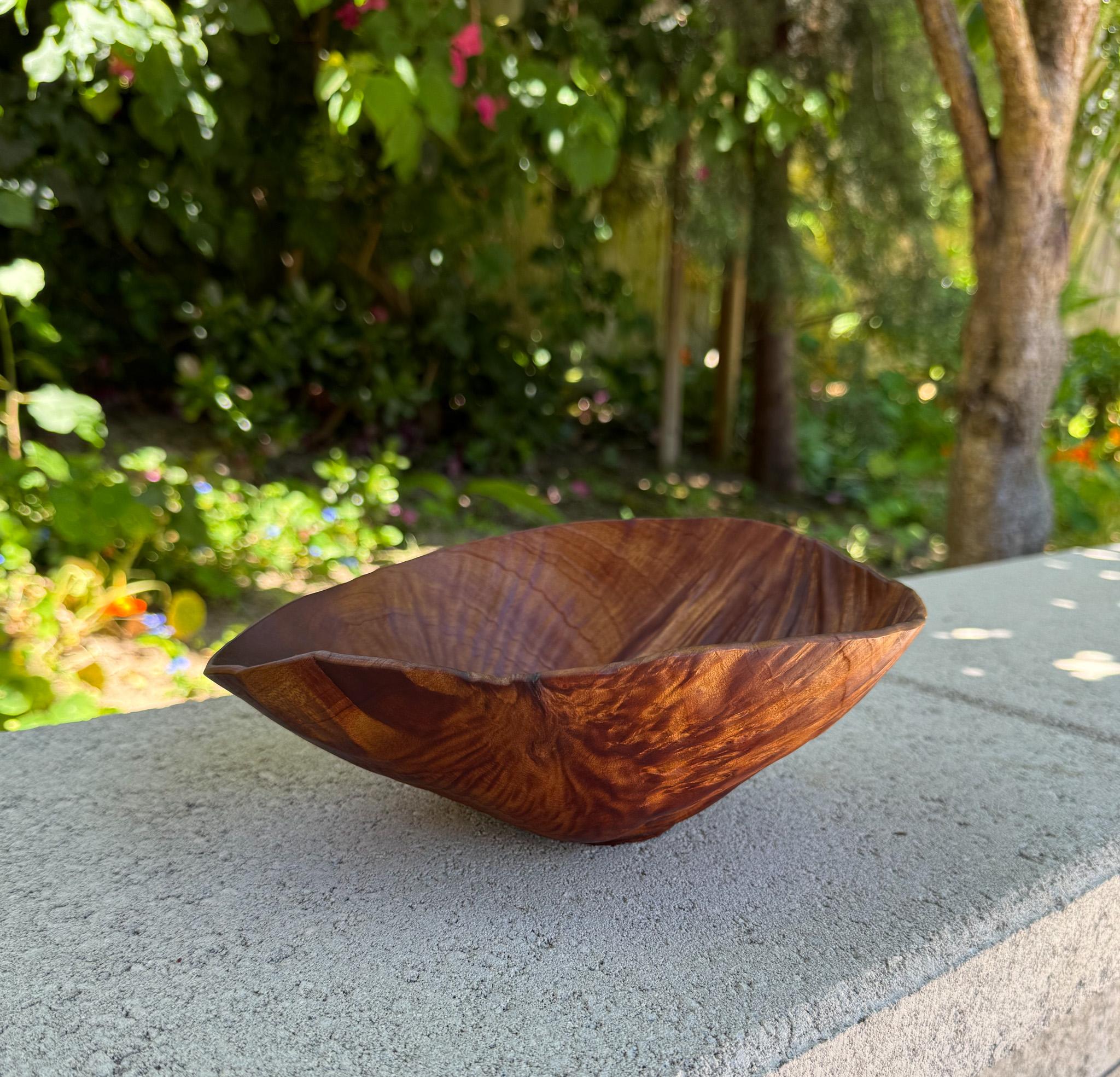 Mid-Century moderno Ron Scrimsher Ciotola in radica di Madrona realizzata a mano, 20° secolo in vendita