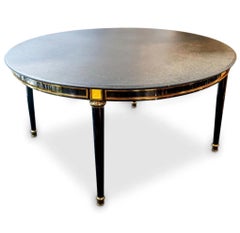 Table de salle à manger ronde en bronze Ron Seff