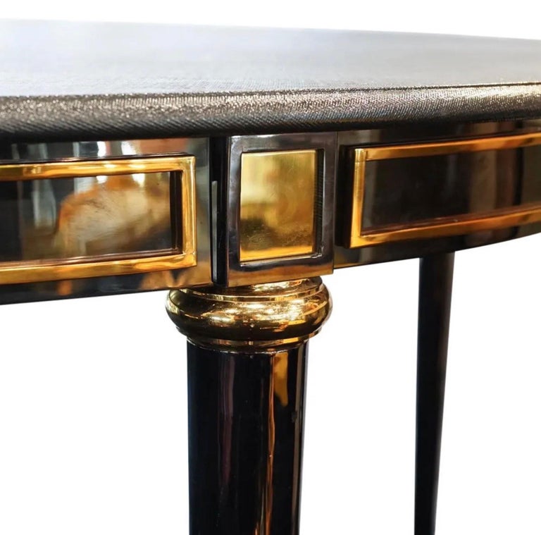 Ron Seff Bronze Round Dining Table For Sale at 1stDibs