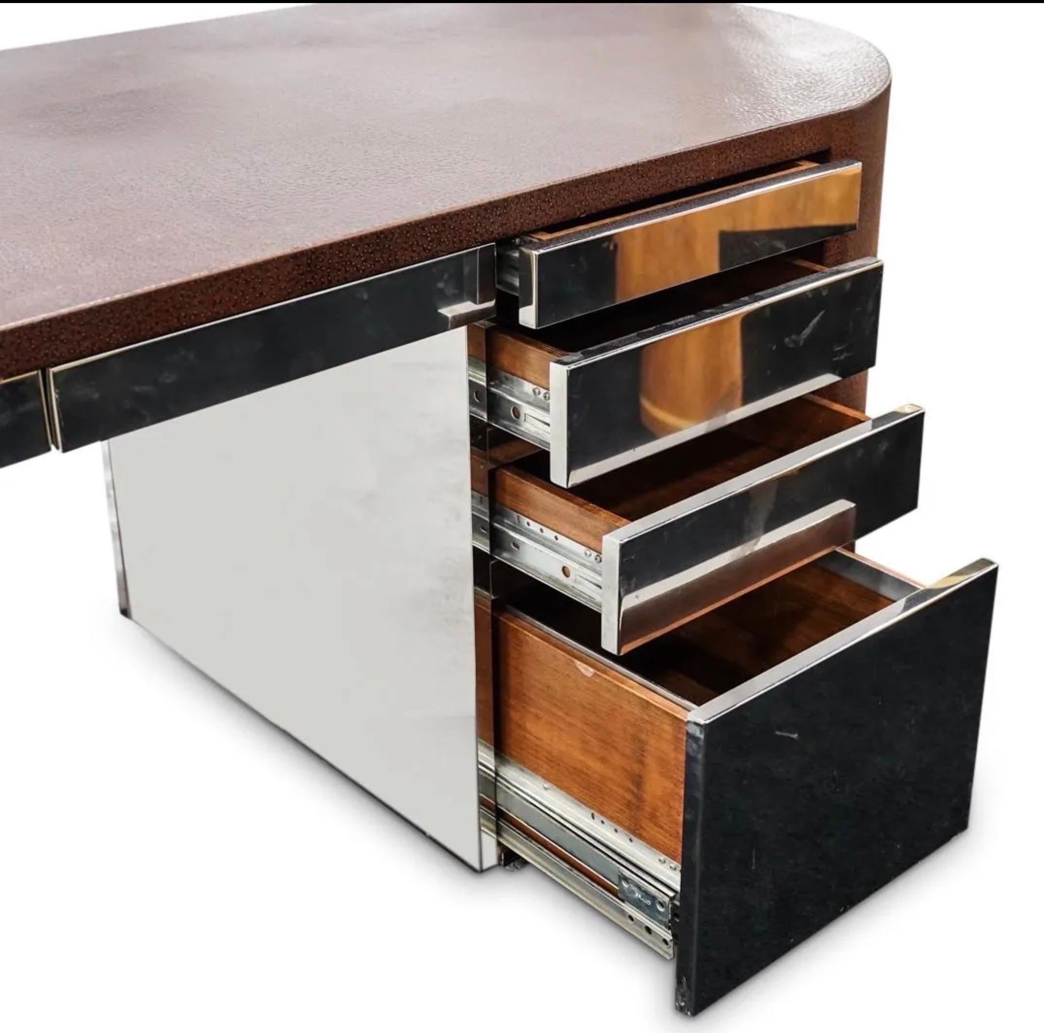 American Ron Seff Cantilevered Desk For Sale