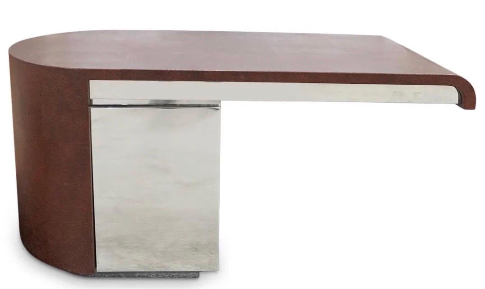 Ron Seff Cantilevered Desk In Good Condition For Sale In Miami, FL