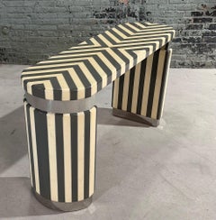 Console in osso tessellato di Ron Seff, 1970