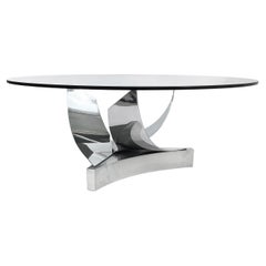 Ron Seff Important Stainless Steel "Coronet" Dining Table
