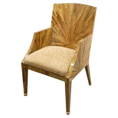 Ron Seff Sunburst Marquetry Armchair