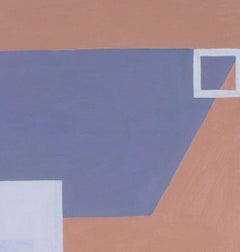 British Abstract geometric figure in greys by Ron Sims