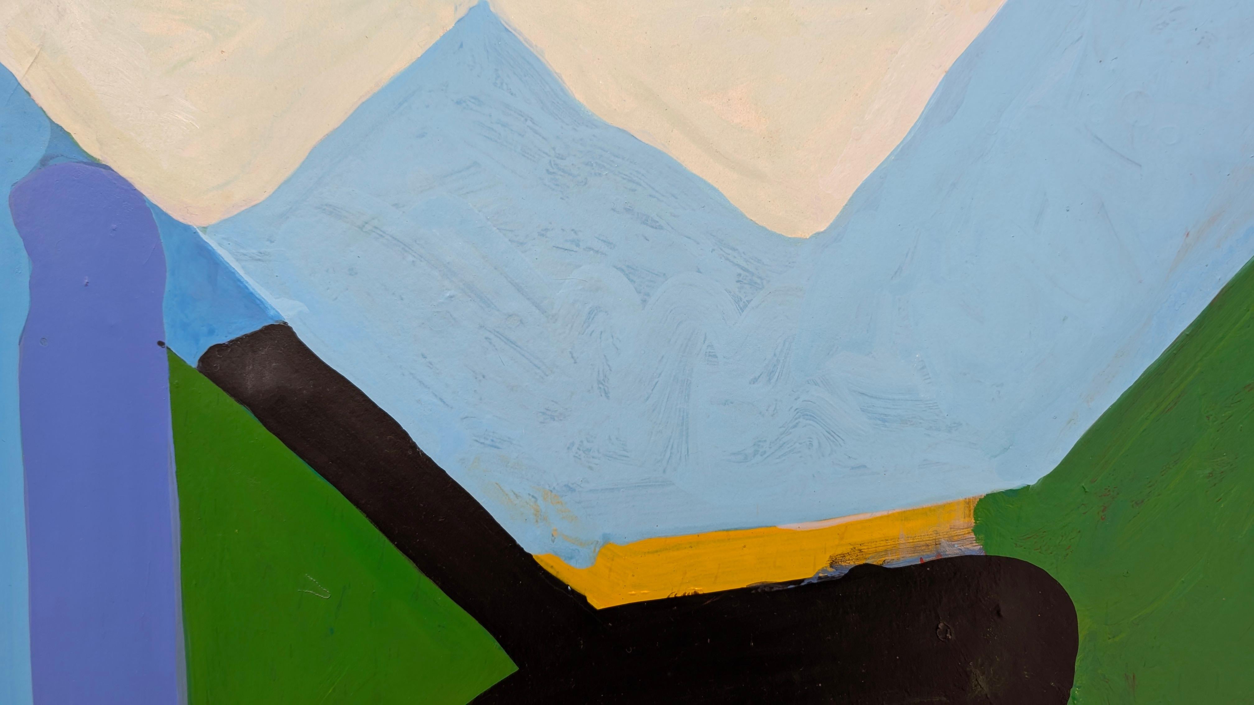 Senza titolo - Abstract Painting Grigio di Ron Stonier