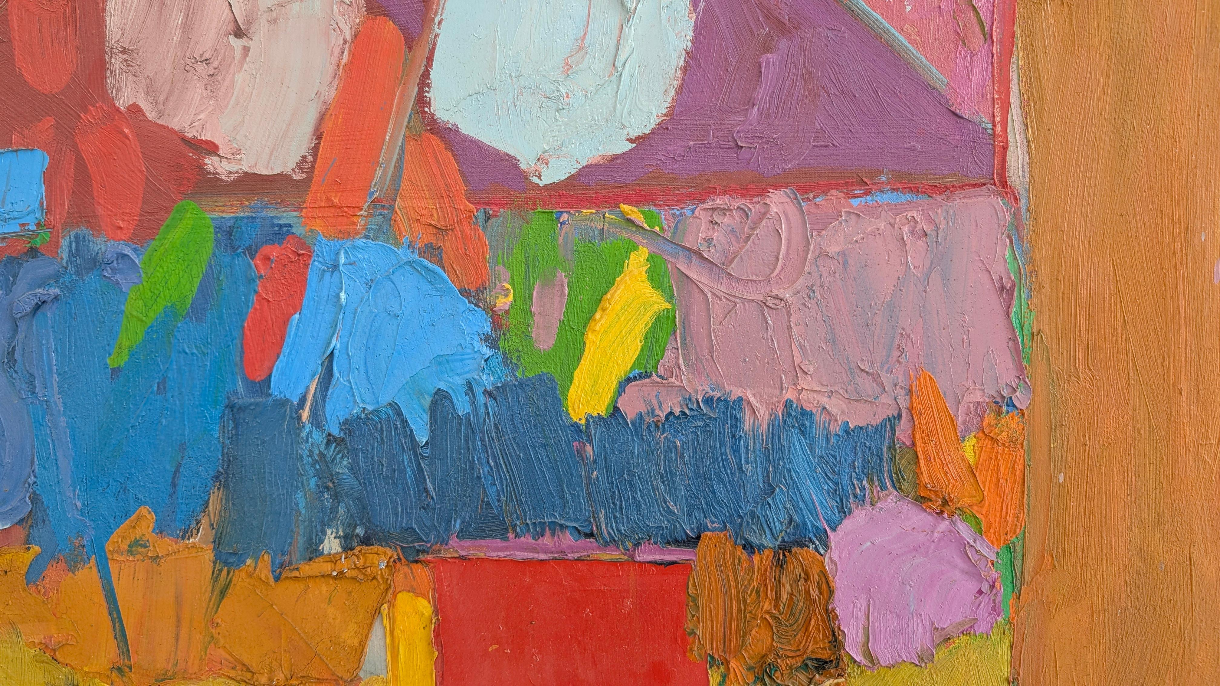 Ron Stonier (1933-2001) è stato un artista dedito a Vancouver, celebrato per la sua esplorazione della pittura astratta, influenzato dai suoi mentori Gordon Smith e Jack Shadbolt, oltre che da artisti come Frank Auerbach e Joan Mitchell. Il suo