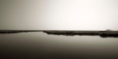 Bombay Gut, Bombay Hook National Wildlife Reserve: black & white landscape photo