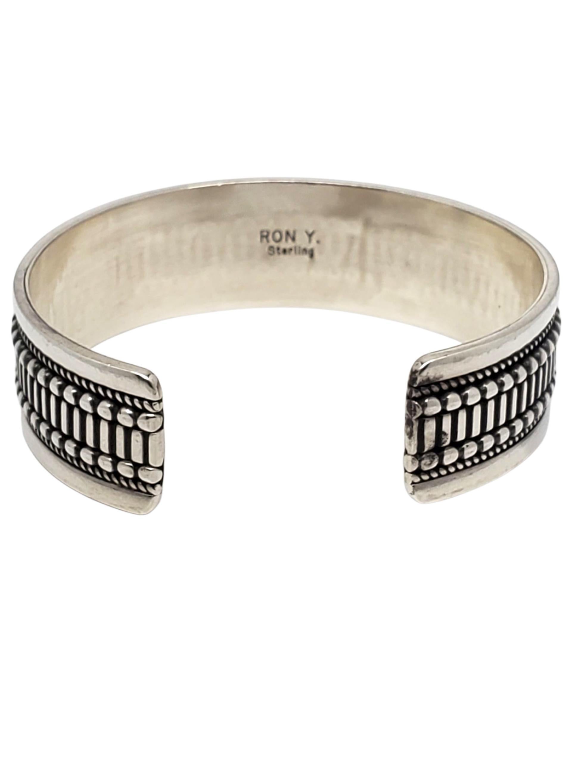 Contemporaneo Bracciale geometrico Navjo in argento Sterling Ron Y #22439 in vendita
