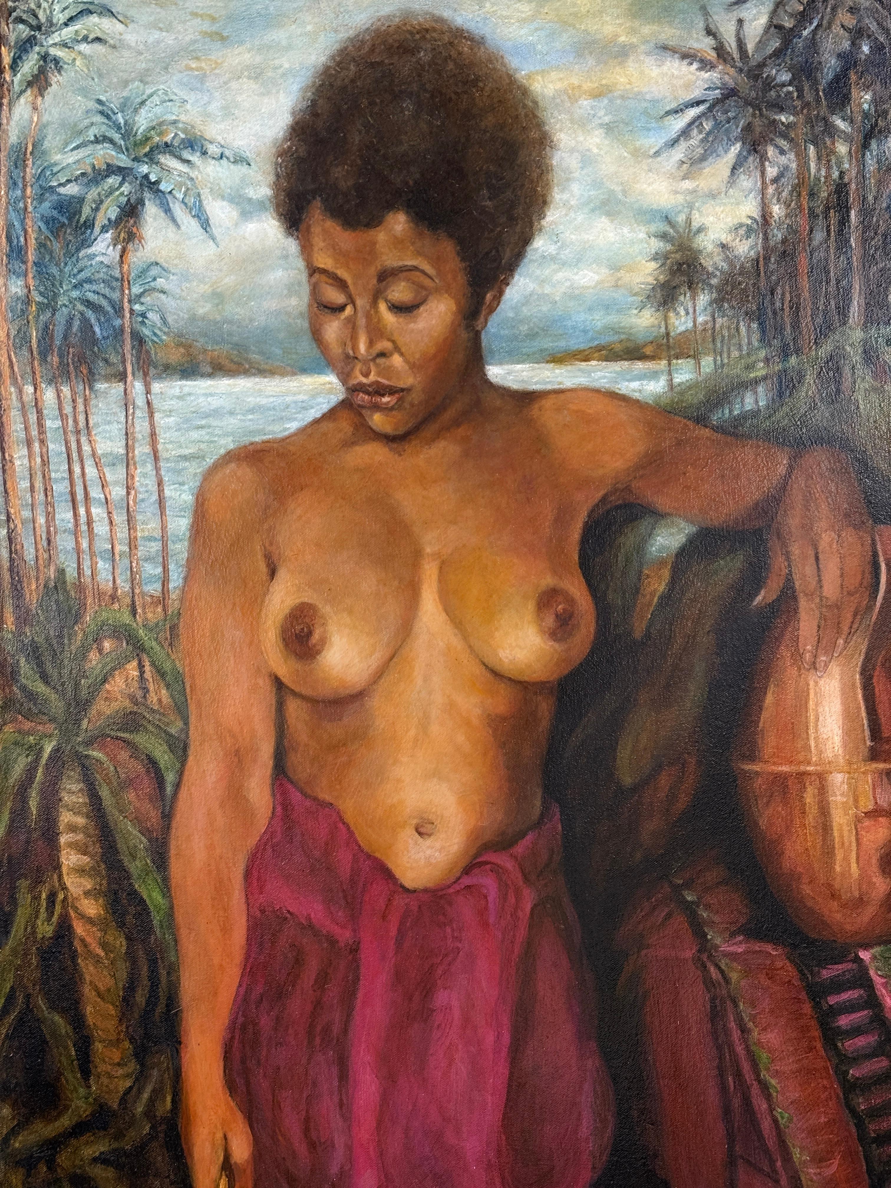 Ron Zick 2006 Retrato de cuerpo entero Desnudo Estadounidense en venta