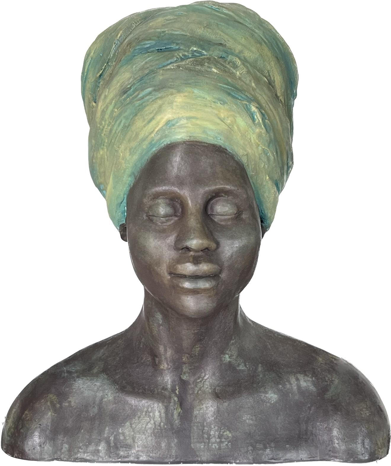 Ron Zohar Figurative Sculpture - Matriarchal peace of mind, Acrylic Polymer