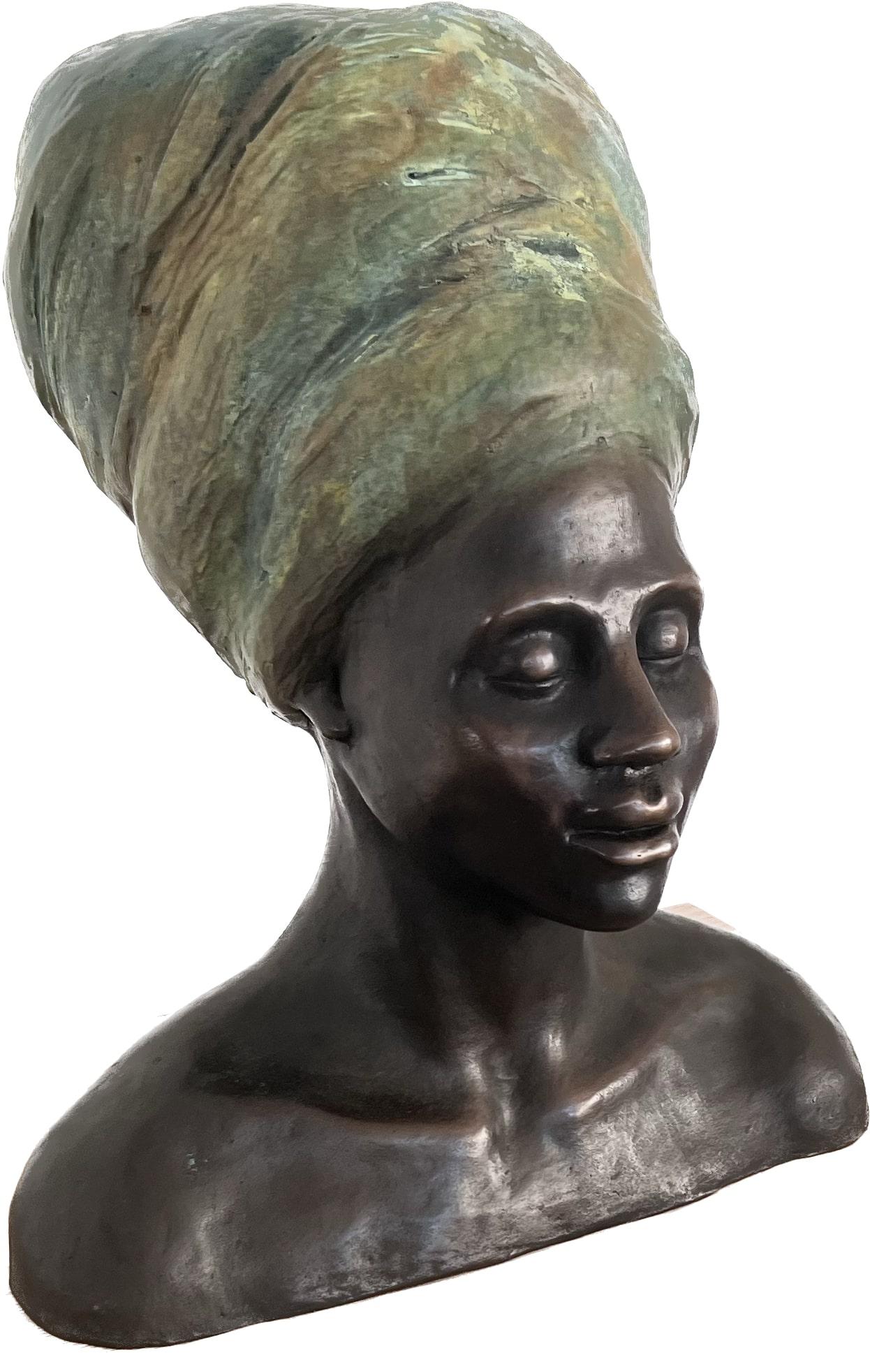 Tranquillità matriarcale, bronzo - Sculpture di Ron Zohar