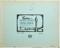 Ronald Ahlstrom "Untitled Collage", mixed media collage on Fredrix canvas board