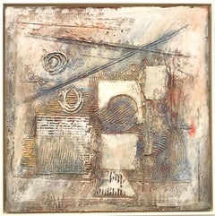 Ronald Ahlstrom "Untitled IV", mixed media on board