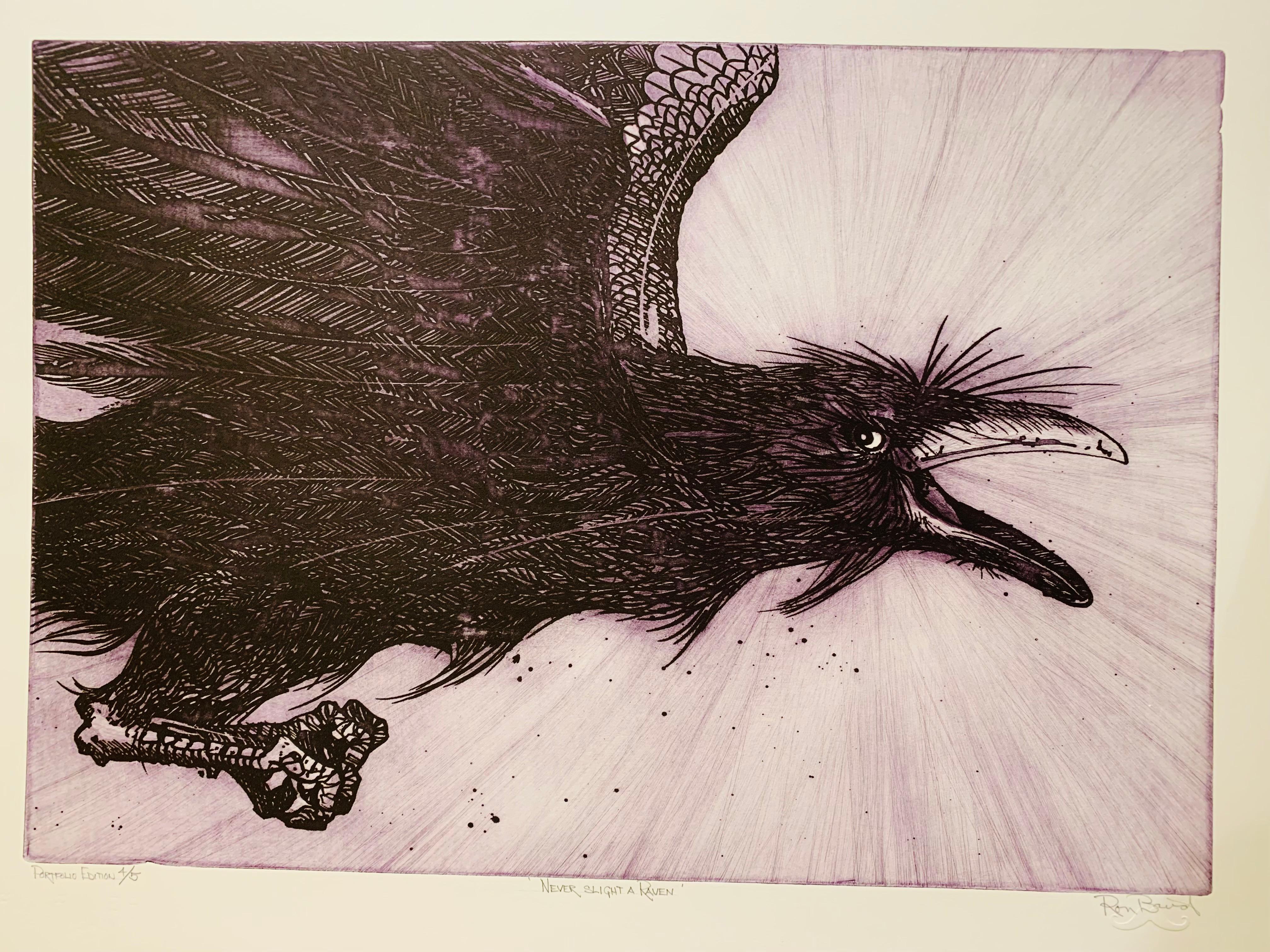 Ronald Baird, Canadian, b.1940
PORTFOLIO SET OF 7 RAVEN ETCHINGS
Etching
18 X 26 in
65 x 46 cm
Signed, titled and numbered
