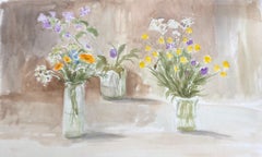 Summer Flowers original British watercolour painting