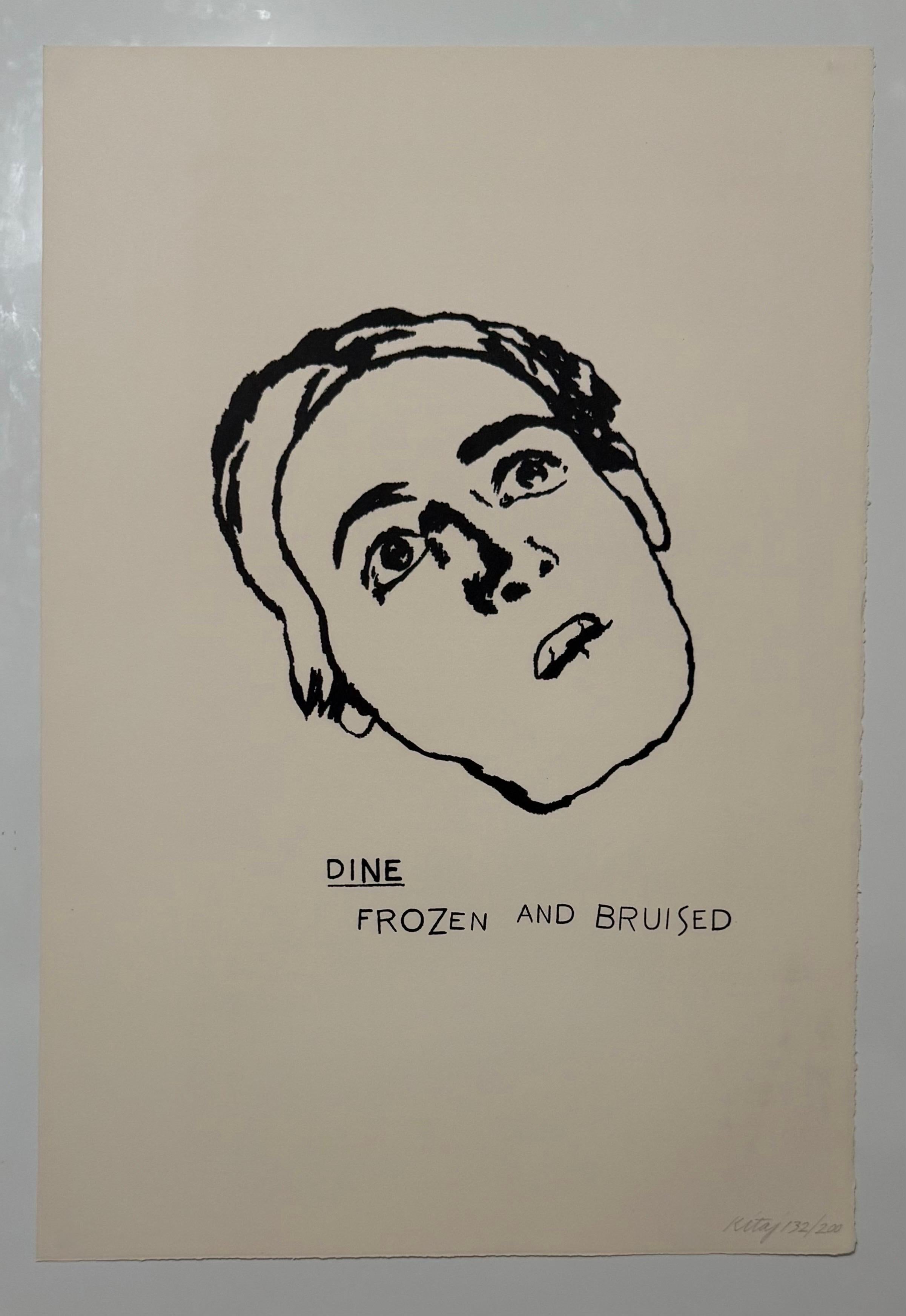 British Pop Art Artist RB Kitaj Day Book Mourlot Lithograph Jim Dine Signed - Print by Ronald Brooks Kitaj