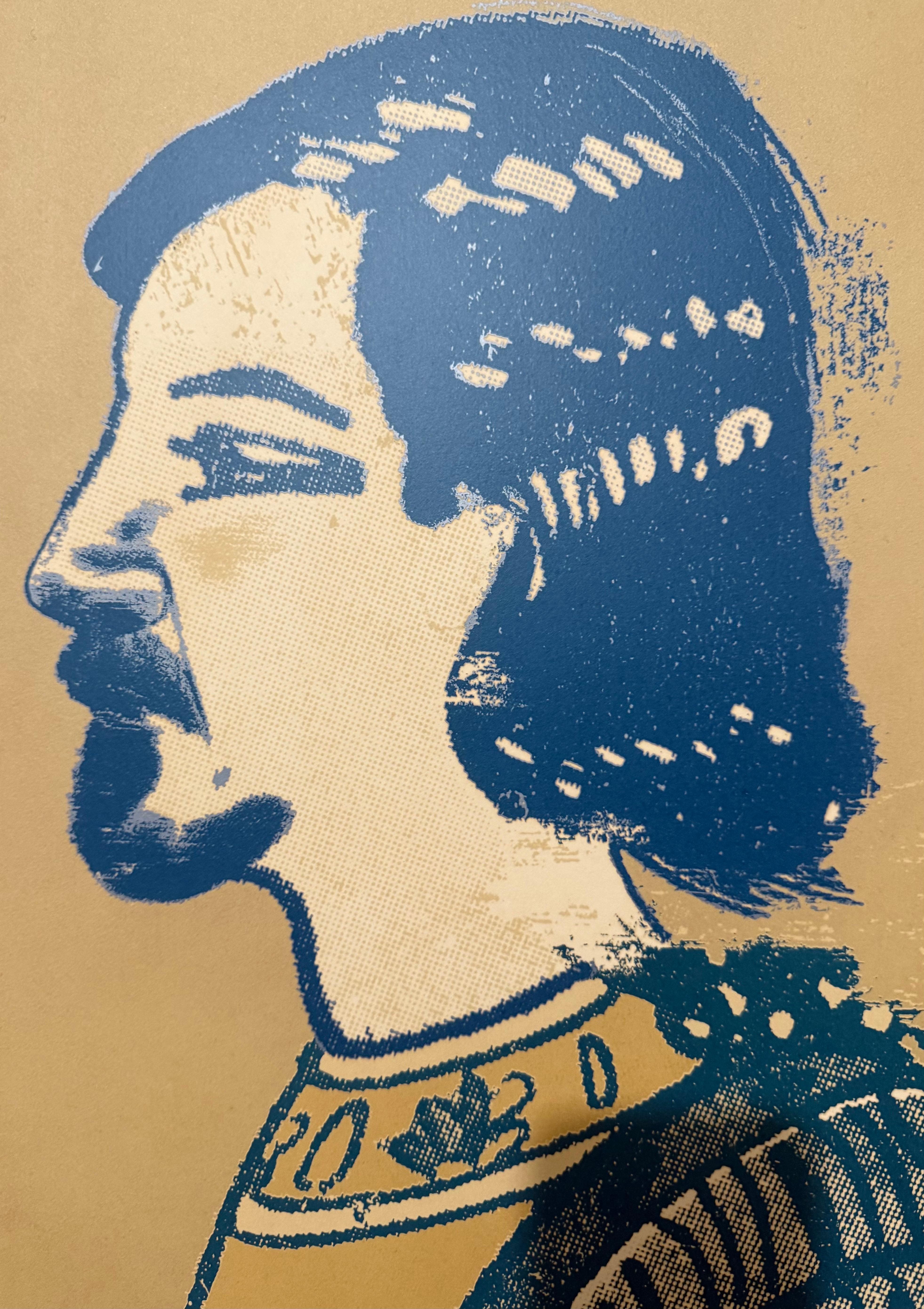 R.B. Kitaj (Américain britannique 1932-2007)
Signé à la main et numéroté
Sérigraphie
Ceci est tiré du livre de jour de Robert Creeley. Elles ont été réalisées dans une variété de techniques mixtes incluant la sérigraphie, la lithographie (imprimée