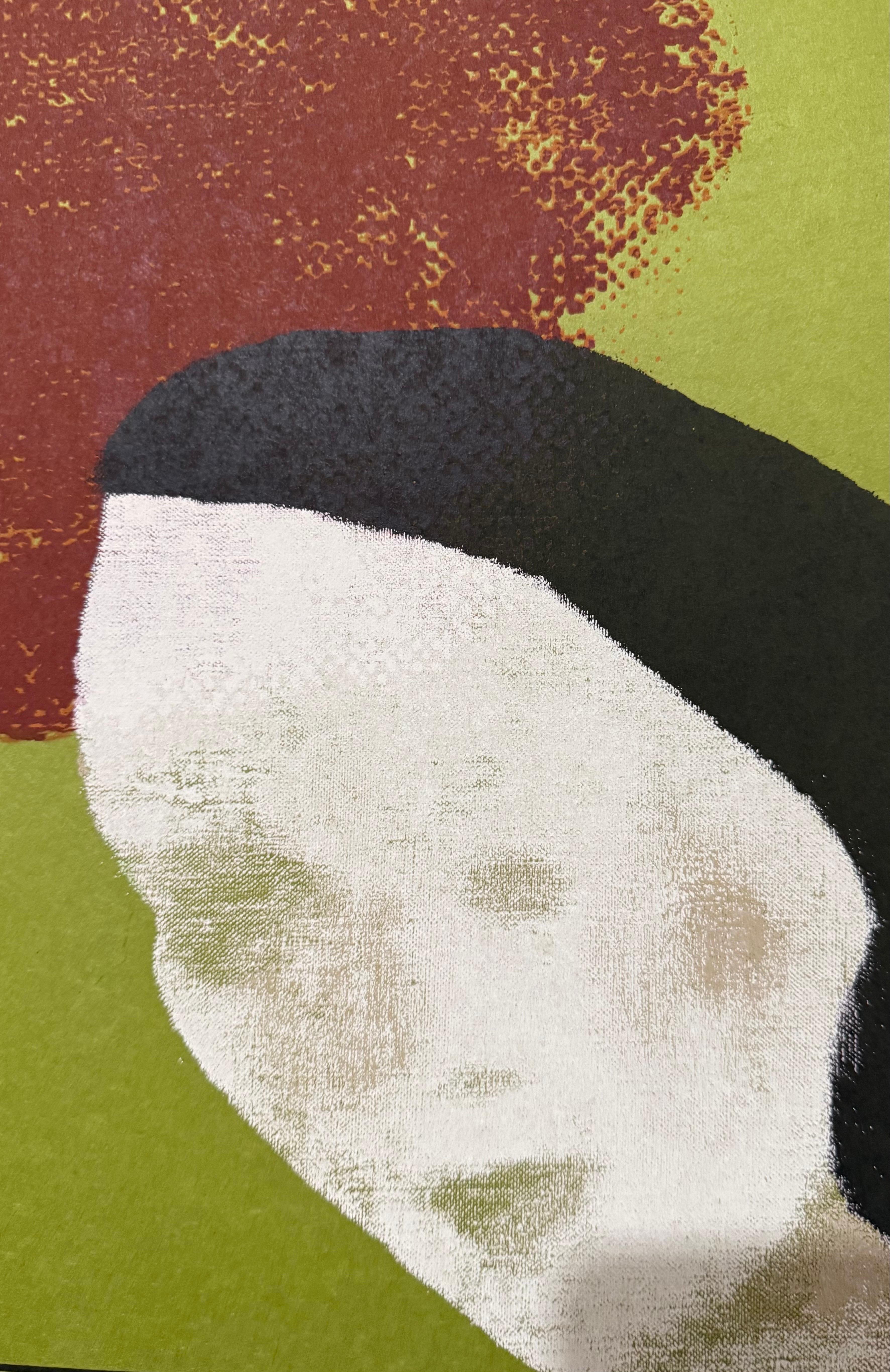 British Pop Art Artist RB Kitaj Screenprint Day Book Serigraph Silkscreen Signed - Brown Abstract Print by Ronald Brooks Kitaj