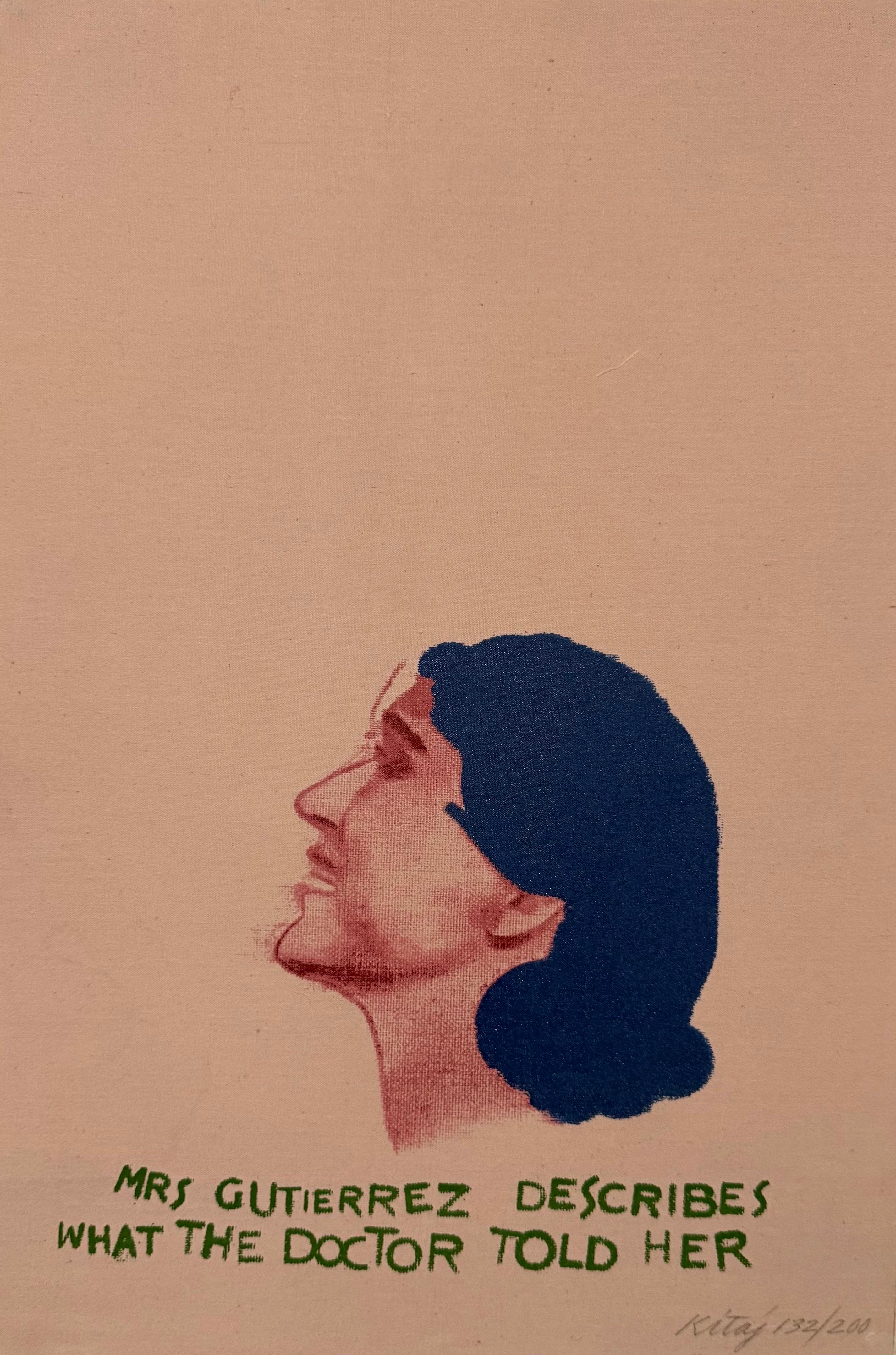 Ronald Brooks Kitaj Figurative Print - British Pop Art Artist RB Kitaj Screenprint Day Book Serigraph Silkscreen Signed