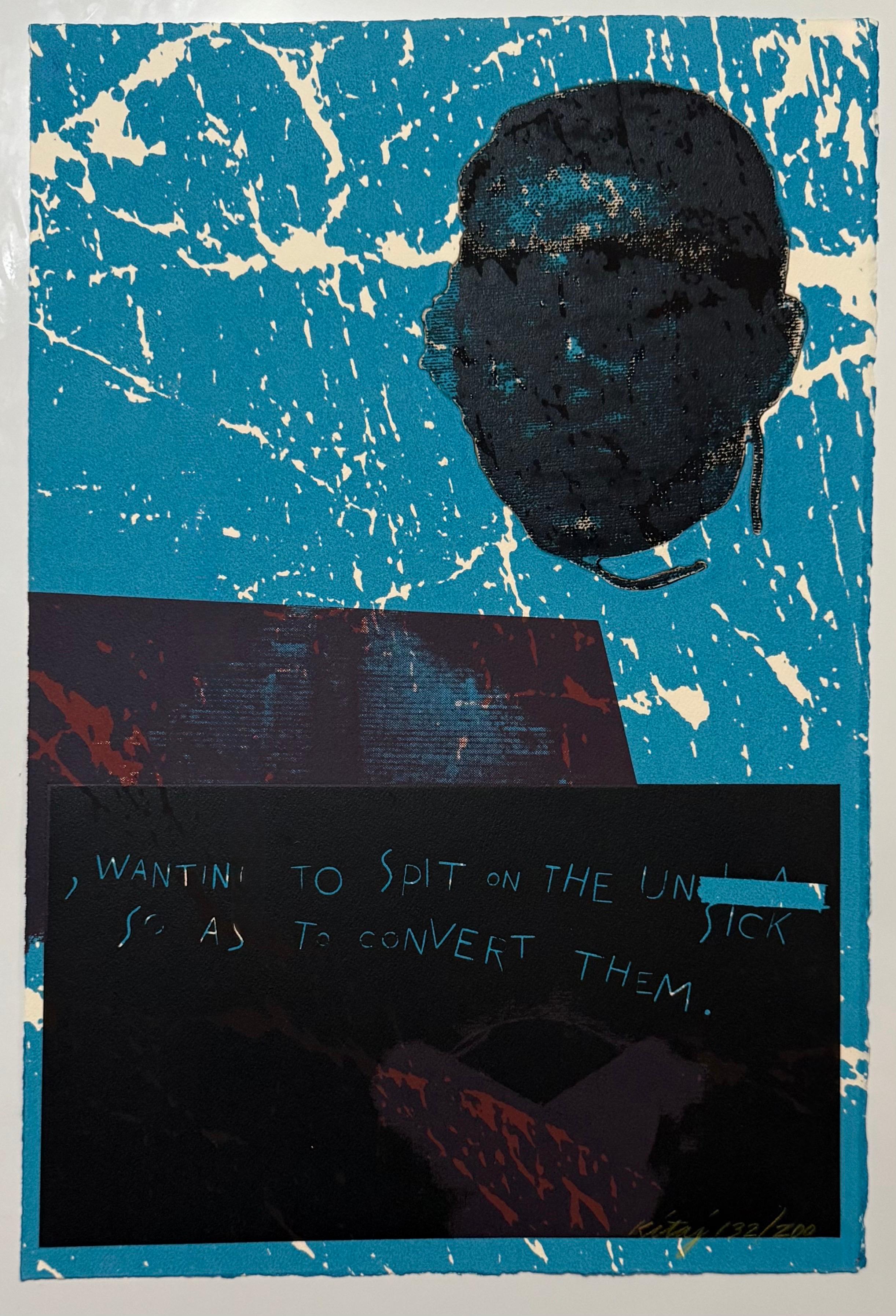 Ronald Brooks Kitaj Figurative Print - British Pop Art Artist RB Kitaj Screenprint Day Book Serigraph Silkscreen Signed