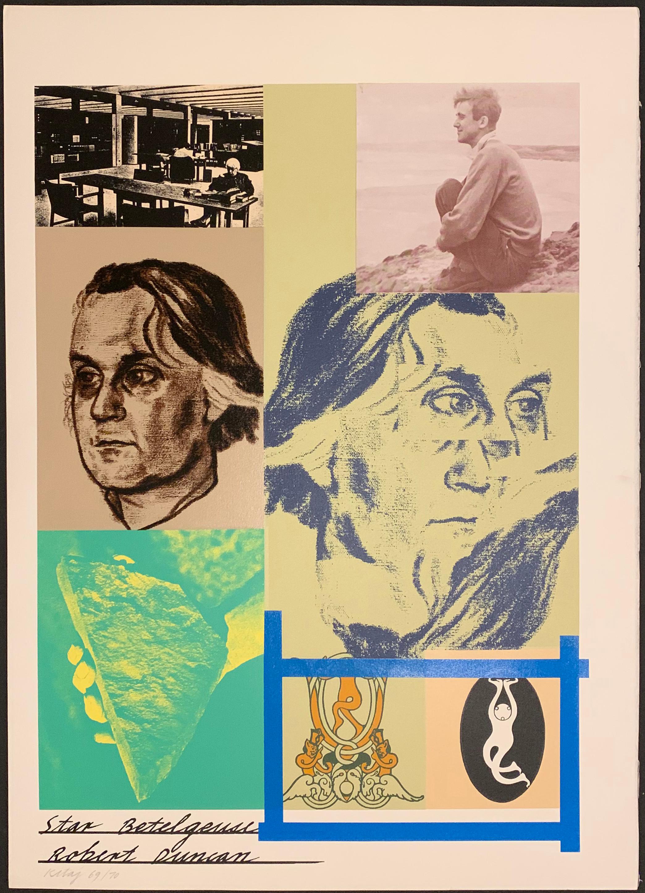 Kitaj, R. B. FIRST SERIES - SOME POETS. Marlborough AG, Schellenburg, FL, 1970. Number 69 of the edition of 70 (there were about 15 additional proofs for the Artist, the Printer, and hors Commerce). Very large folio (31 x 23 inches) black