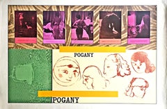 POGANY rare 17 color 1960s British Pop silkscreen signed numbered edition of 70