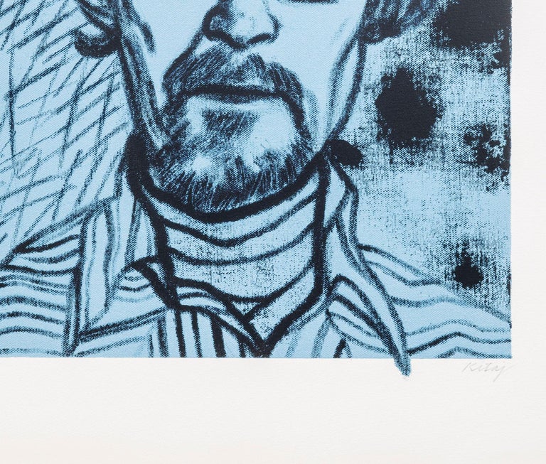 Portrait of Chris Prater - Print by Ronald Brooks Kitaj