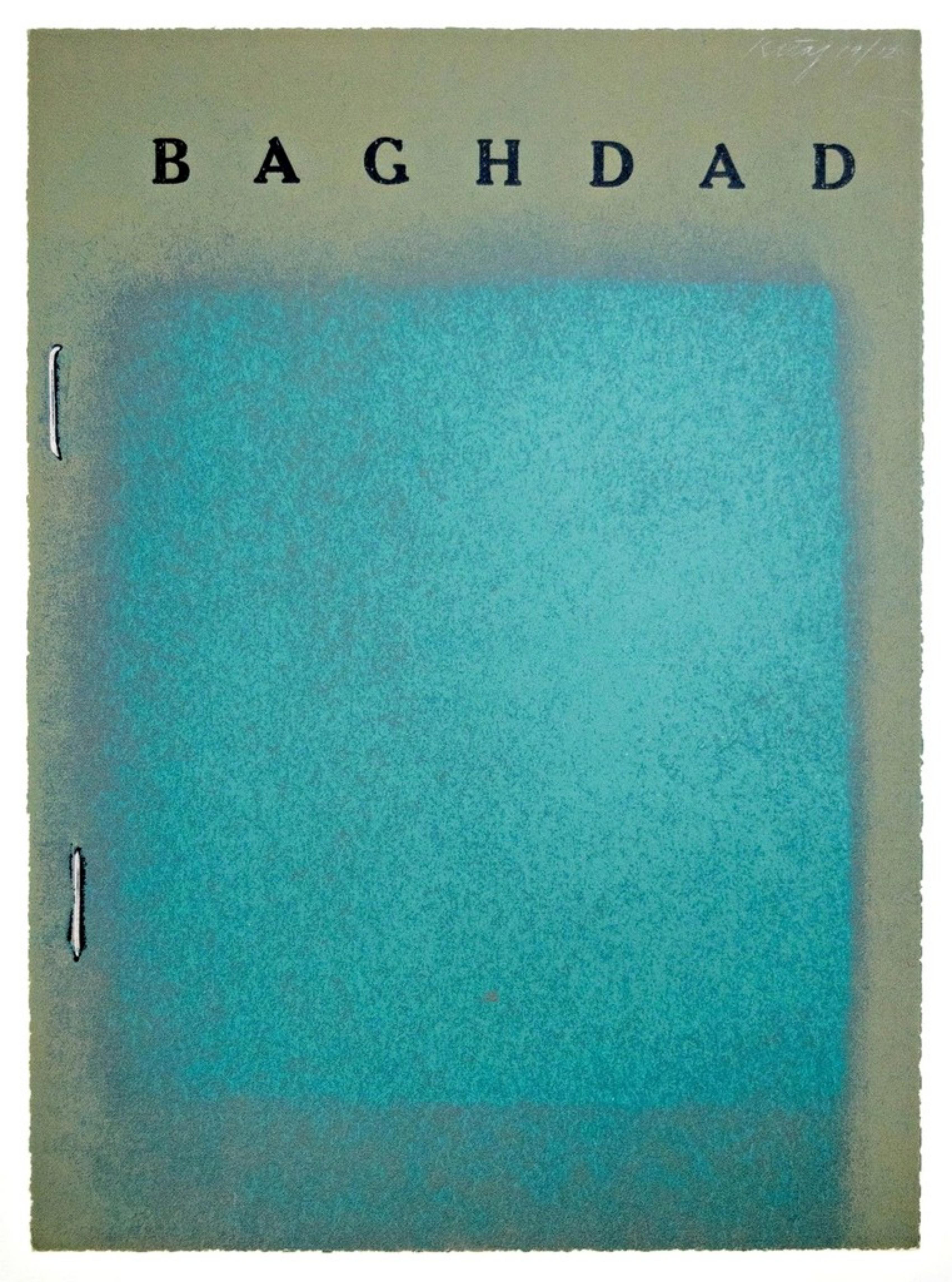 R.B. Kitaj - BAGHDAD 6 color screenprint, renowned British Pop pioneer Signed/N