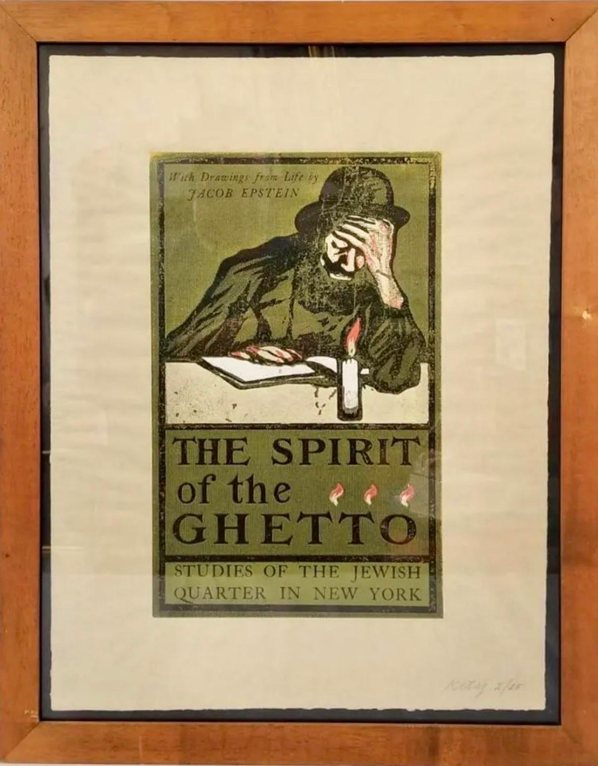the Spirit of the Ghetto Screenprint British Pop Art RB Kitaj Judaica Silkscreen - Print by Ronald Brooks Kitaj
