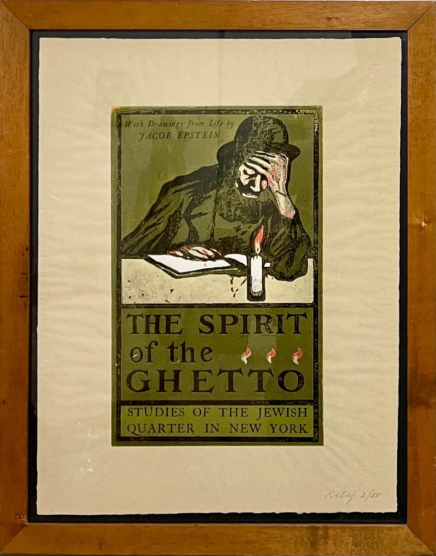 the Spirit of the Ghetto Screenprint British Pop Art RB Kitaj Judaica Silkscreen