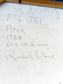 Large Color California Abstract Expressionist Copolymer Vinyl Painting Ron Davis