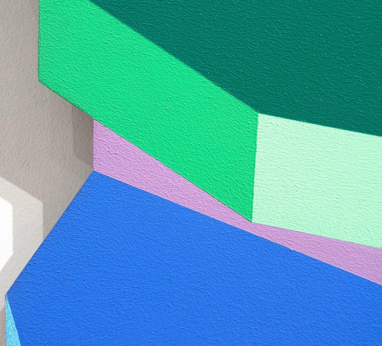 Ronald Davis Twelve Step Roto (Ray Trace Shape Series) For Sale at