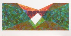 Triangle Slice, Geometric Abstract Screenprint by Ronald Davis