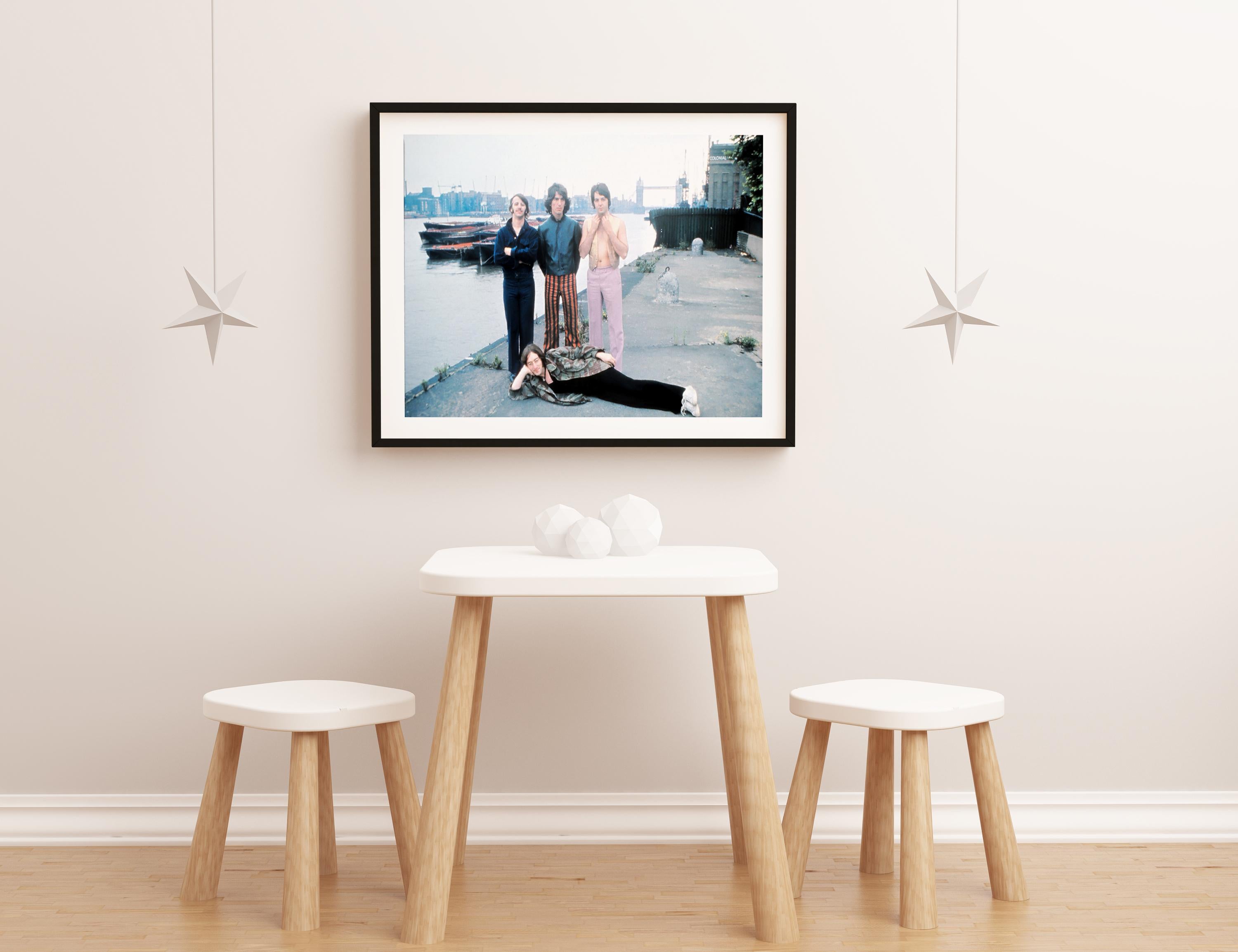 The Beatles Standing on Dock Fine Art Print For Sale 1