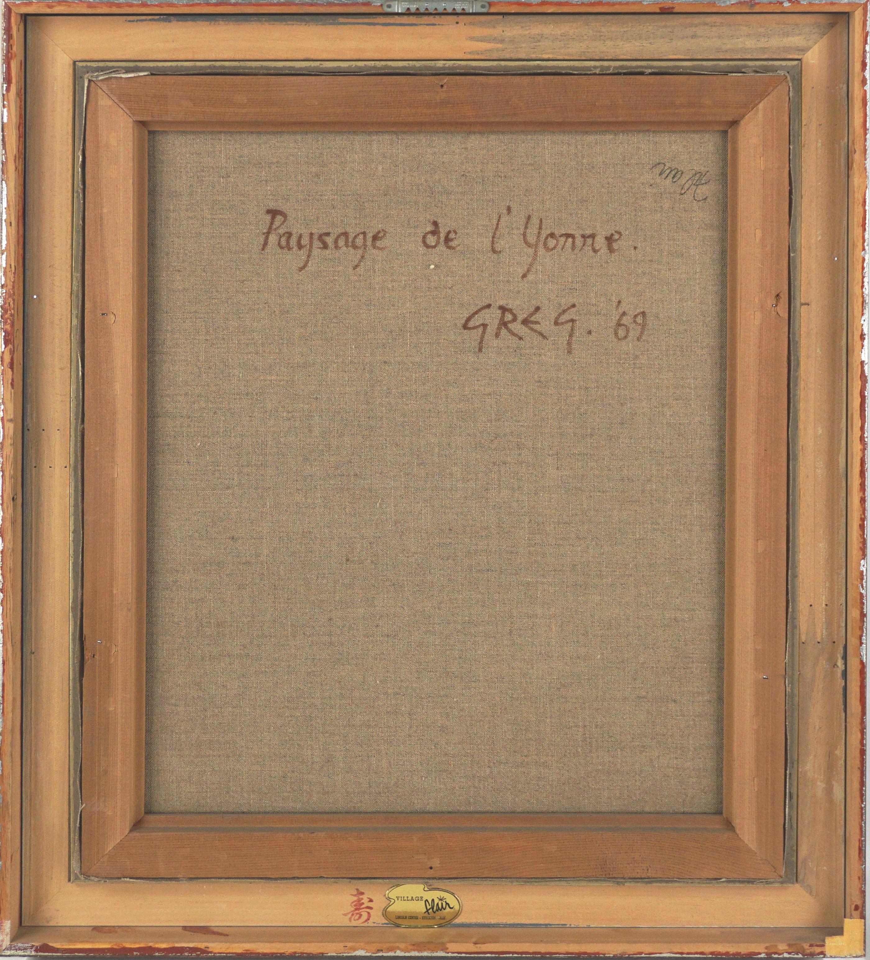 Paesaggio francese di metà secolo -- Paysage de L'Yonne in vendita 1