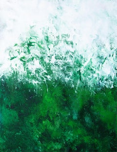 classic emerald, Painting, Acrylic on Canvas